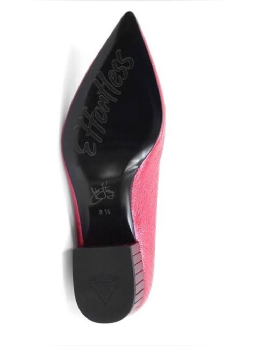 John Fluevog Bebe Metallic Pink Pump with Block Heel Size 9.5 - Picture 3 of 14